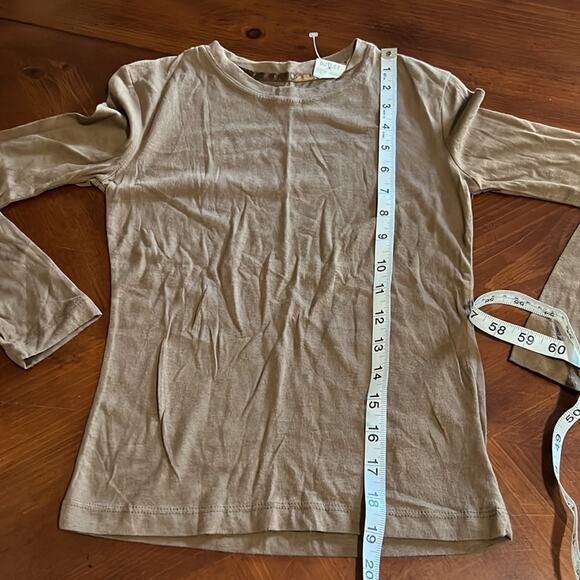 SO Girls S 7-8  Brown Knit Top Long Sleeve Lightweight - Picture 4 of 4
